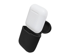 Maleta de Transporte para Airpods Feito Silicone Preto NORTHIX