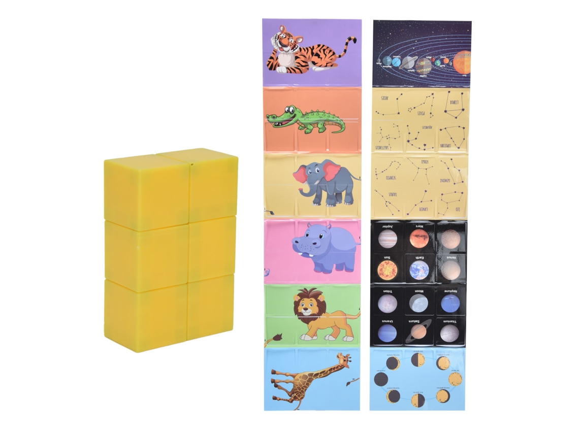 Ats bloques de Quebra cabeça Magnéticos para Crianças Brinquedo de Construção Empilhável Educativo Animal Planet