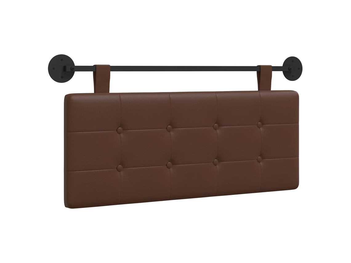 Conjunto 1 Cabeceira Suspensa Vidaxl Castanho Couro Sintético (110 X 55 X 5 Cm)