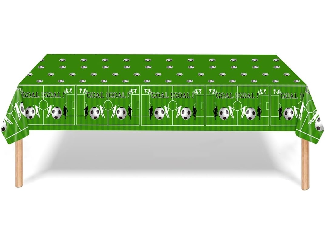 Toalha De Mesa Futebol Para Festa - Reutilizável Com Tema Decoração Festas Infantis, 130*220cm