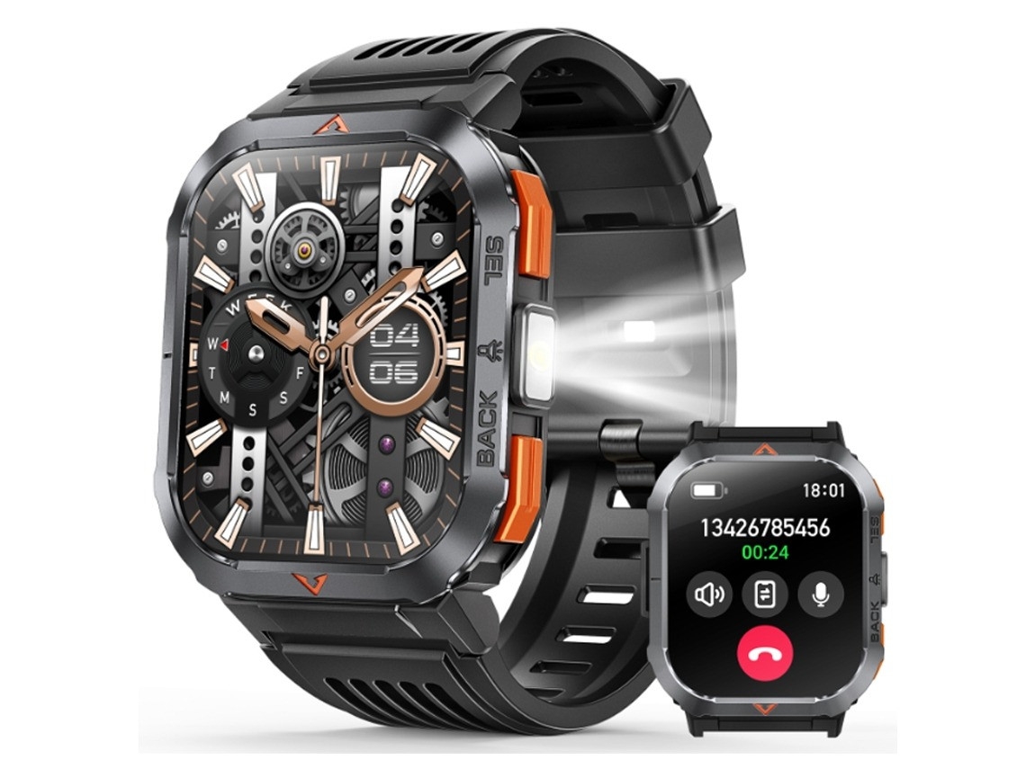 Smartwatch S50 Compass Com Bluetooth E Tela Grande De 2,02 Polegadas (preto)
