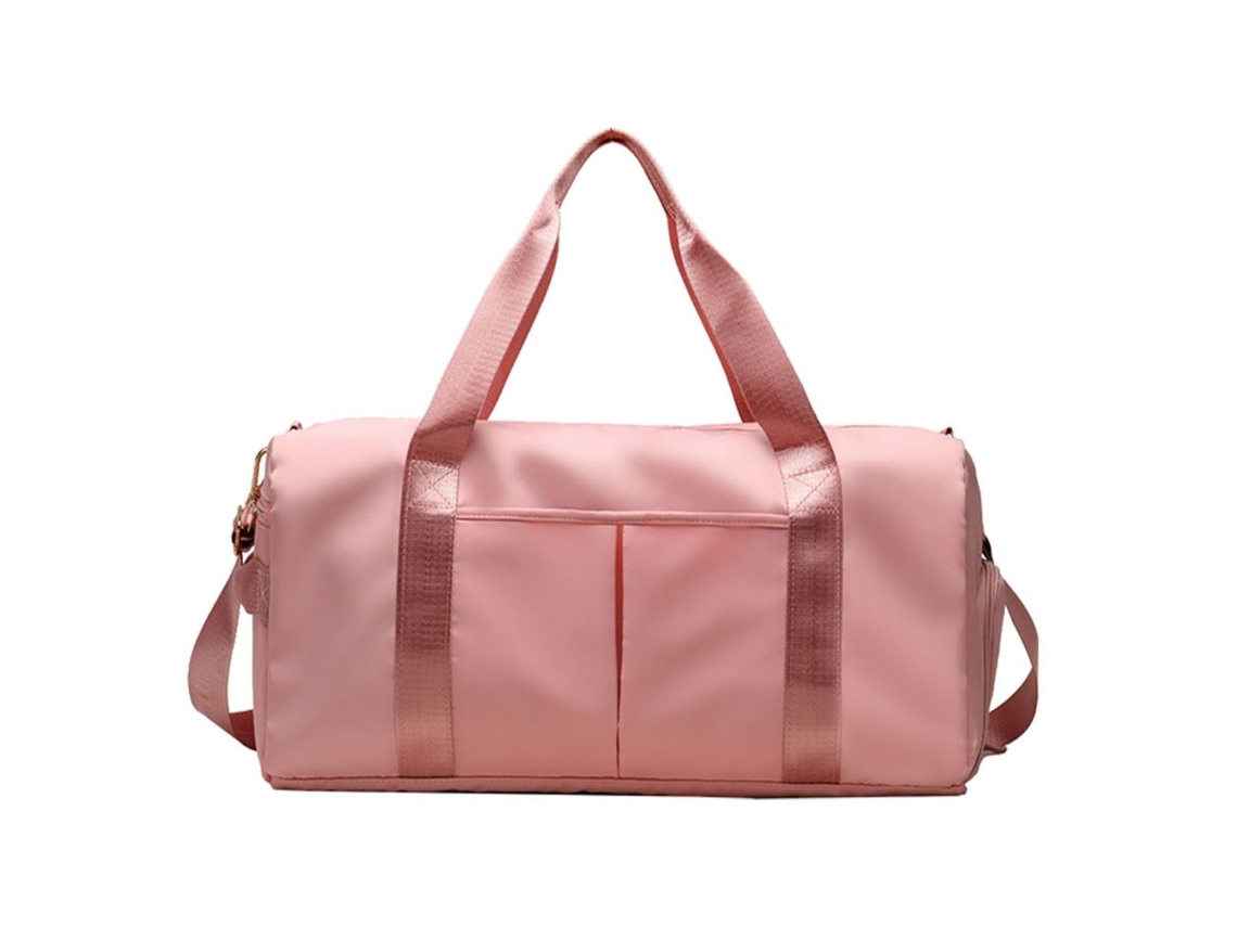 Mala esportiva bolsa de ginástica ombro fim de semana para pernoite rosa AQUAFORGE