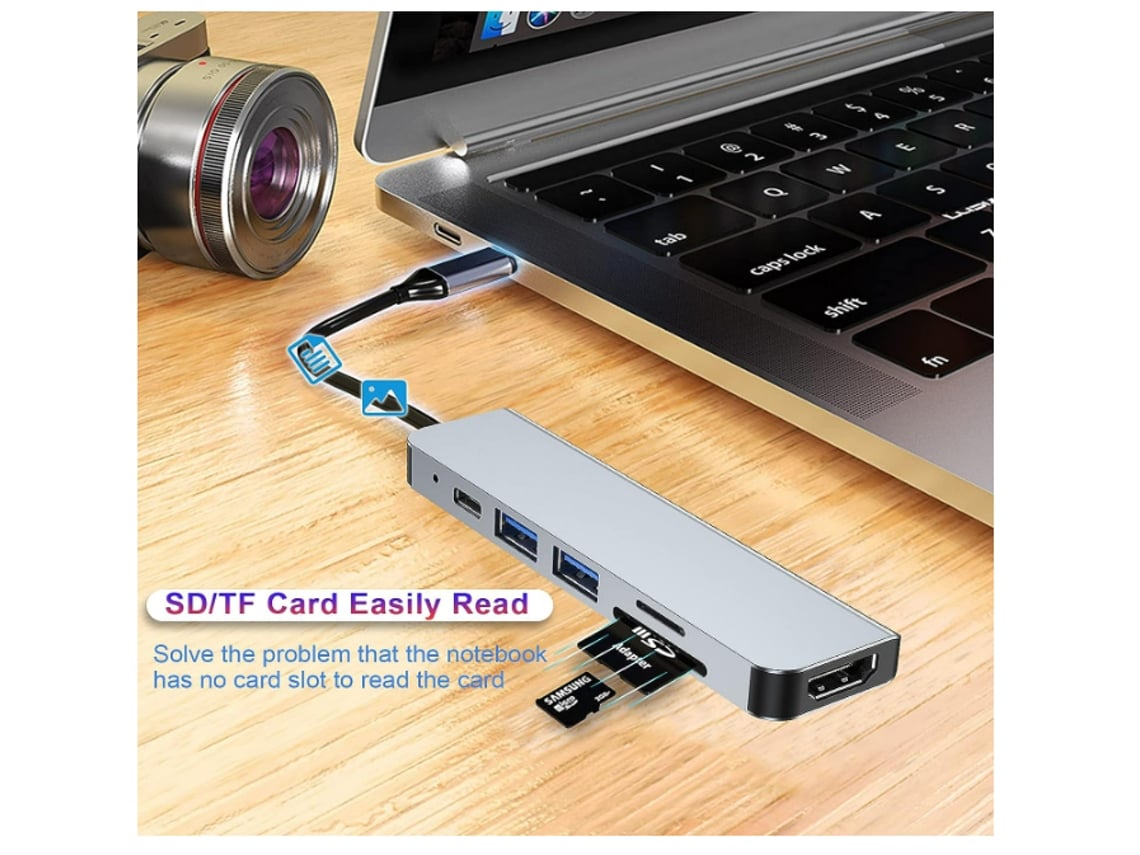 Blutork HUB Office Dock Multiport 6 En 1 Adaptador USB C A | FindTheDeal