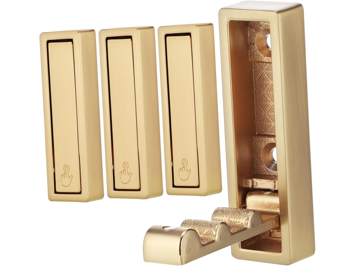 Conjunto De 4 Ganchos Parede Dobráveis Amosfun, Resistentes, Para Bols