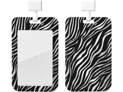 Porta Crachá Com Estampa De Zebra E Cordão, Capa Plástica Impermeável Crachás, Estojo Protetor Enfermeiros