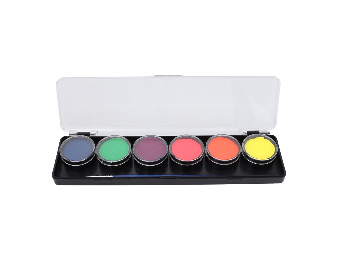Laxiscreed Kit De Tintas Faciais E Corporais Com 4 Cores Seguras, Hipoalergénicas E À Prova D'água