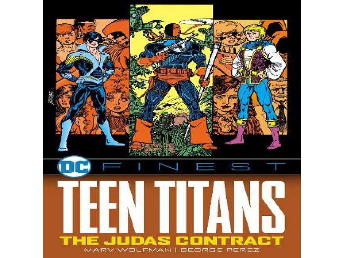 Livro DC Finest Teen Titans The Judas Contract de Marv Wolfman (Inglês)