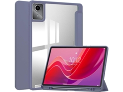 Capa Protetora Transparente Em Acrílico Tpu Macio Para Tablet Lenovo M11 De 11 Polegadas Cor Roxa Tuotuo (tb330fu)