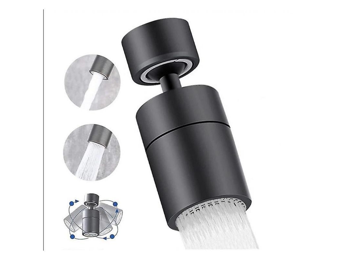 Aerador de Grifo Giratório 360°, 2 Modos, Economia de Água, Filtro Anti Goteo para Cozinha e Banheiro S/MARCA