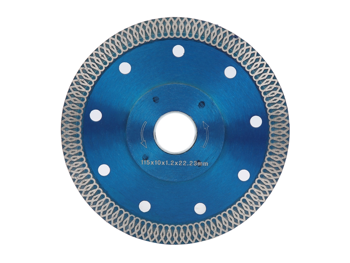 Hoja De Sierra Diamante 115x1.2x22.23mm Para Esmeril Angular, Disco De Corte Y Pulido