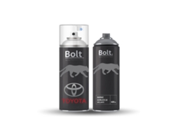 Kit de tinta spray metálica Toyota com duas demãos, 1k 400ml, tinta premium Bolt Spray (efeito cinza escuro 1c3)