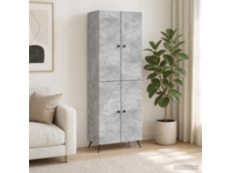 Vidaxl Conjunto De Gabinete 2 Pcs Cinzento Cimento