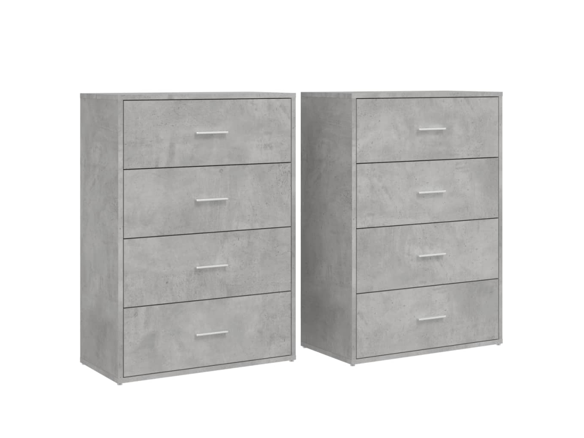 Sideboard, Sideboards Vidaxl Cinzeto Madeira Processada (n/a)