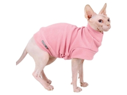 Colete Polar Suave para Cães Pequenos e Gatos Sem Pelo Tamanho S | S/MARCA
