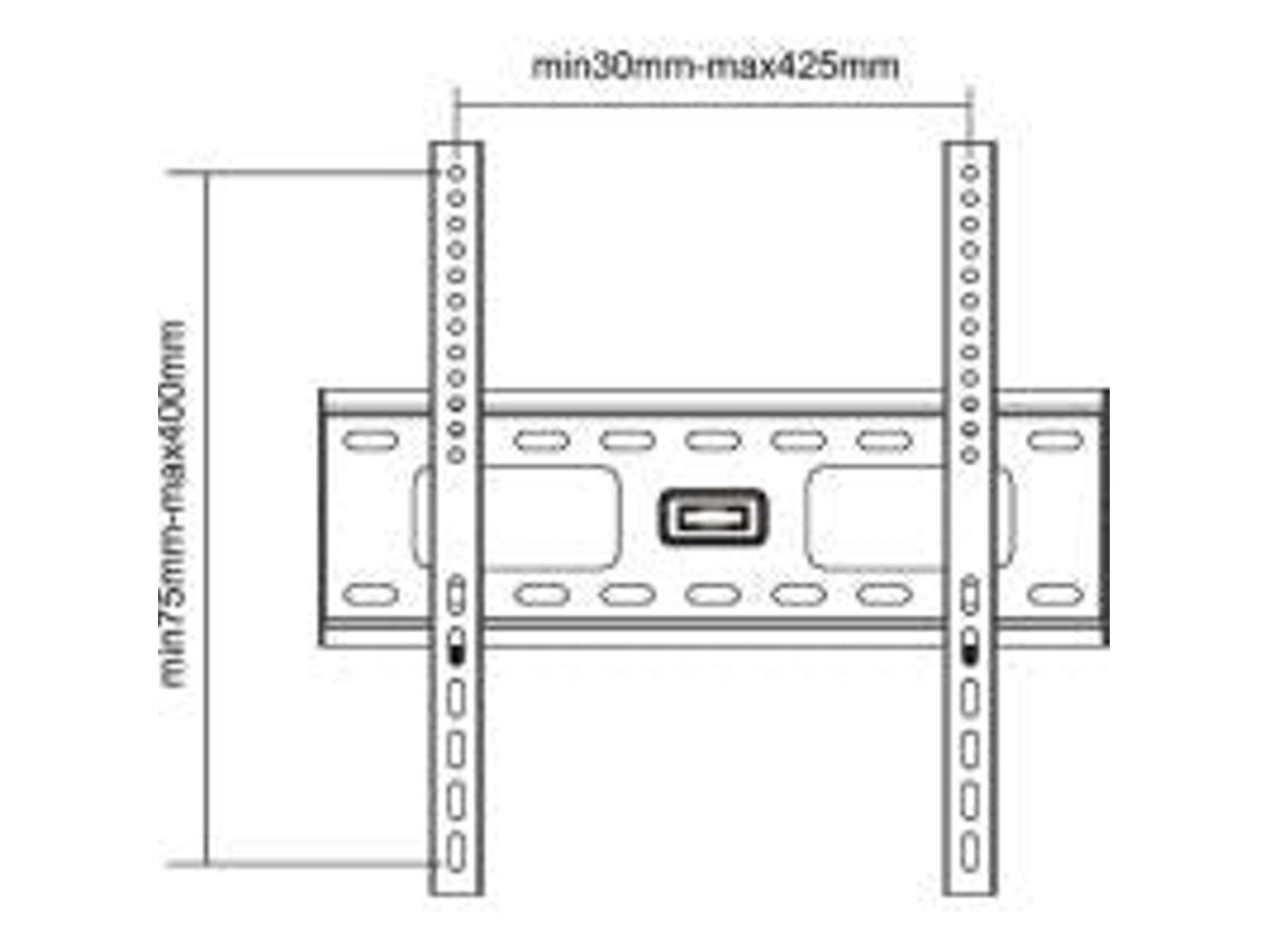 Kit de montagem para tela de TV LED/LCD/plasma tamanho 58 107 cm (23 42) (2310 Inline (montagem na parede)