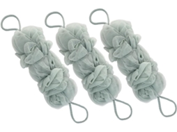 Conjunto Ukcoco Com 3 Esponjas Esfoliantes De Bucha Vegetal Tamanho Médio, Azuis, Esfoliantes Suaves Para O Corpo