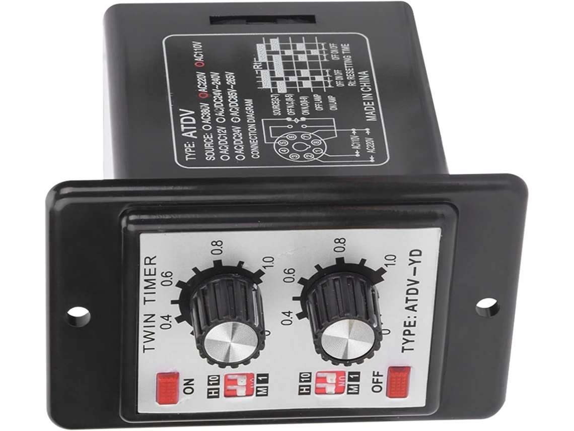 Relé Temporizador Com Controle Por Botão Ac110v 220v Duplo Desliga