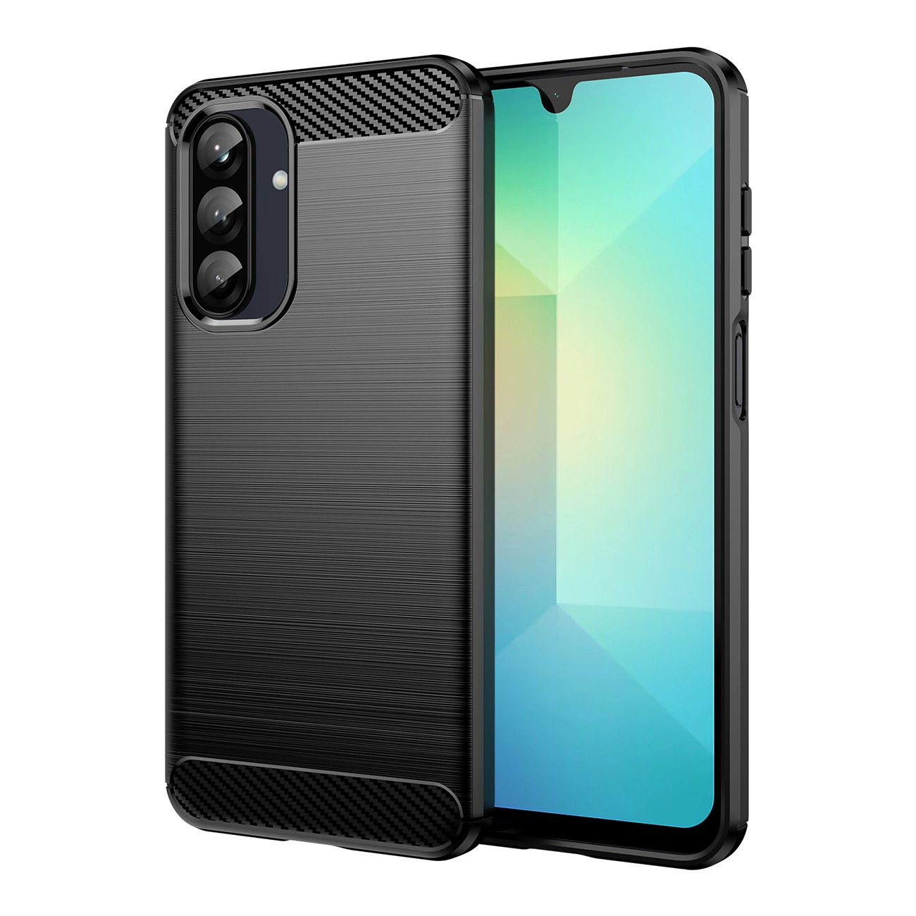 Capa Hurtel De Carbono Para Samsung Galaxy A26 Armor Com Padrão De Carbono