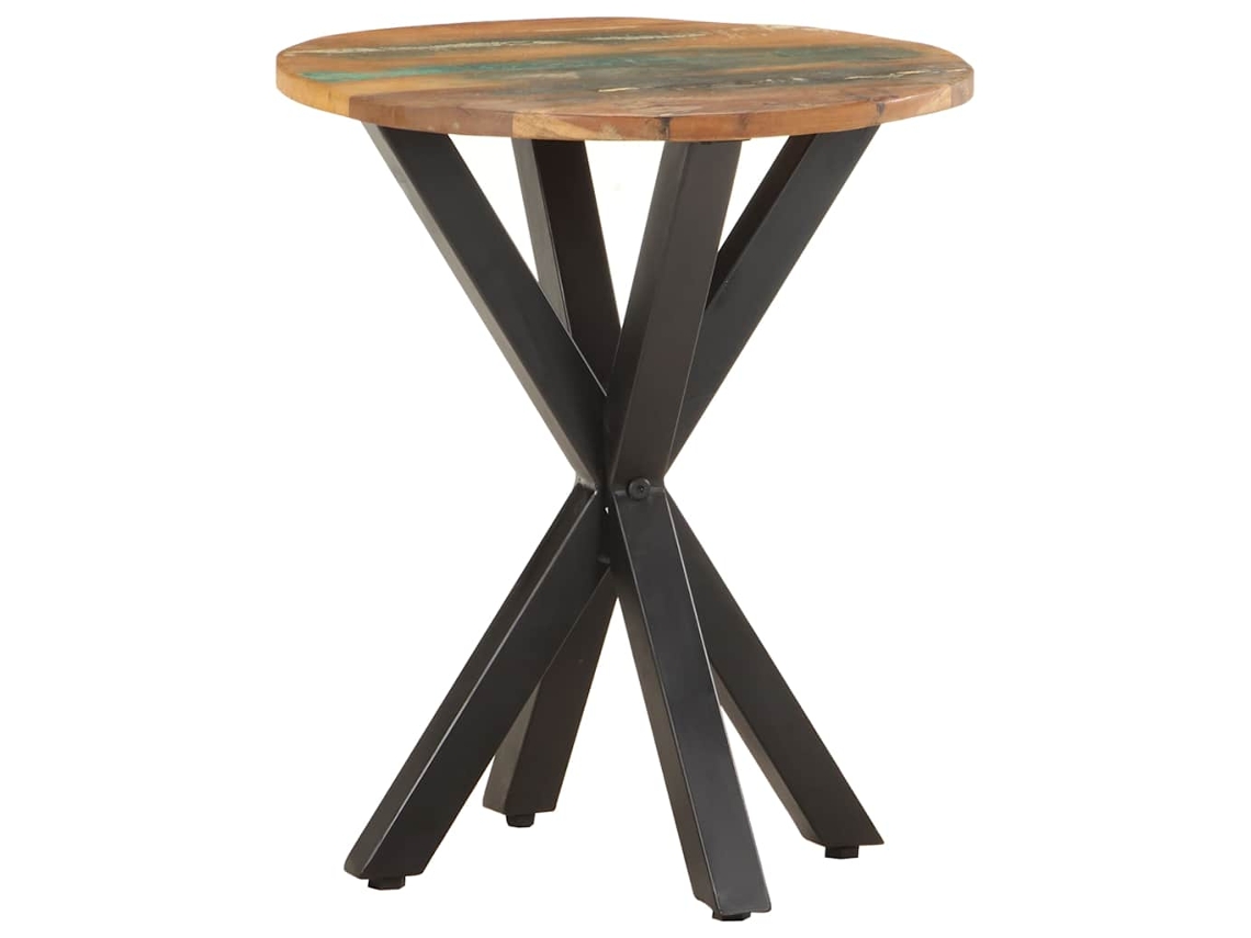 Vidaxl Mesa De Apoio 48x48x56 Cm Madeira Recuperada Maciça