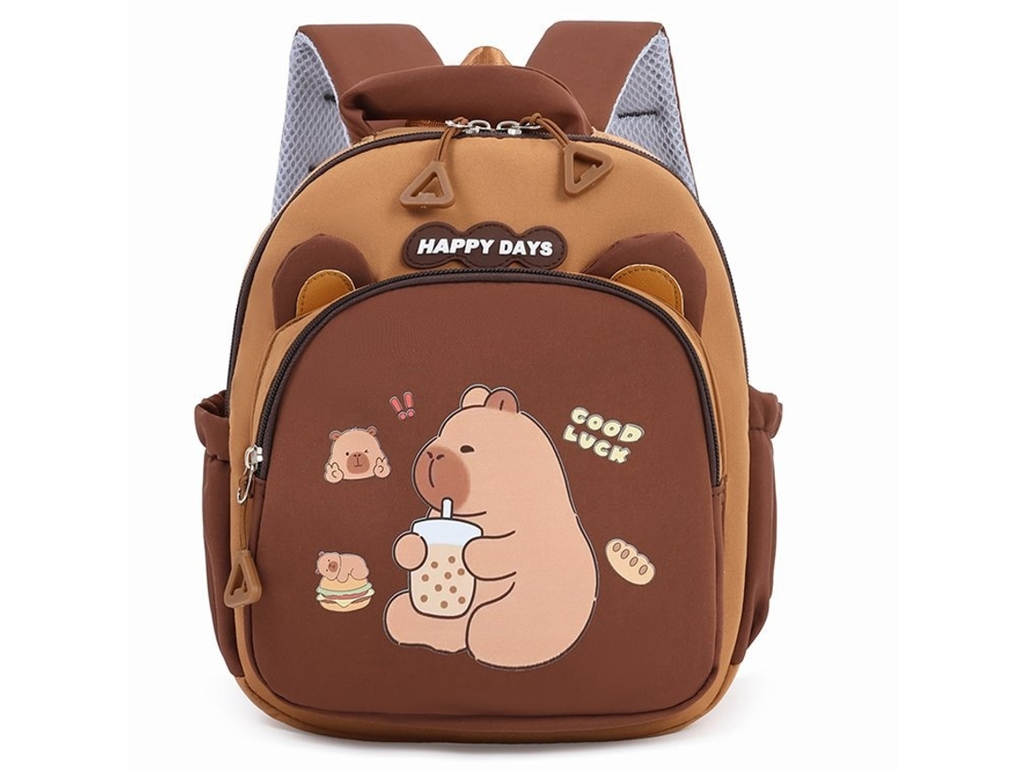Mochila Escolar Impermeável De Grande Capacidade Com Compartimentos E Alças Acolchoadas, Com Bolsos Práticos Elysve