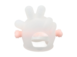 Mali chupeta para Dentição Silicone Grau Alimentar Portátil para Bebê Azul Transparente