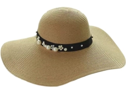 Chapéu De Praia Tído À Mão Para Mulheres E Homens Com Miçangas, Para Camping, Cor Cáqui, Tamanho Único