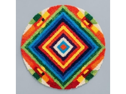 Kit De Crochê Com Gancho Tapete, Kit De Crochê Com Gancho Tapete Estampas Coloridas Criação Tapetes Diy, Kit
