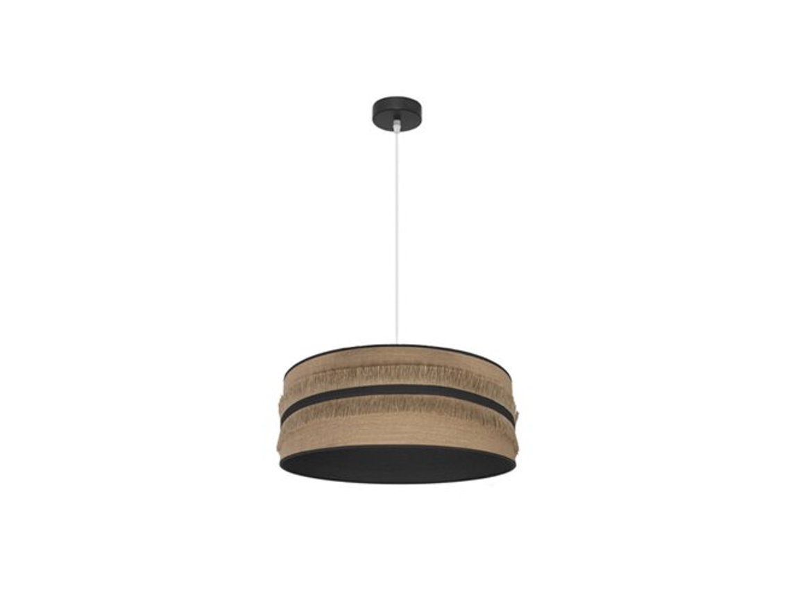Pingente Natalia 1Xe27 Preto/Saco-Preto Regx50X50 Cm FABRILAMP