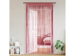 Vidaxl Cortinas De Fios 2 Pcs 140x250 Cm Rosa