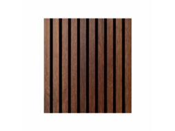 Painel Decorativo De Ripas Em Mdf Com Feltro Pet, Jogo De 12 Peças 60x60 Cm, Revestimento De Parede Com Absorção Acústica, Cor Noz Clara