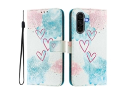 Capa De Celular De Couro Pintado Enkay Com Compartimentos Para Cartões E Suporte