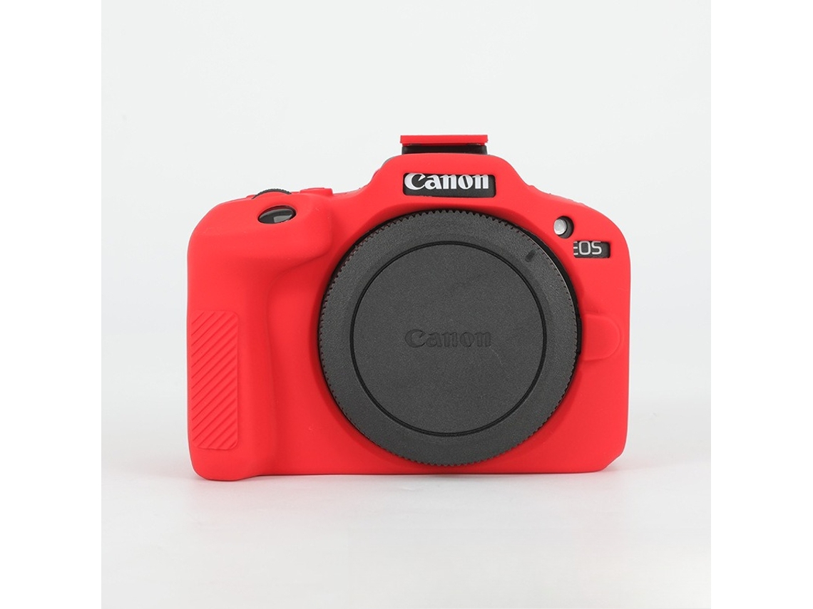 Capa Silicone HEXINYIGJLY para Canon Eos R100macia Antirriscos, Proteção Anti Queda Vermelho