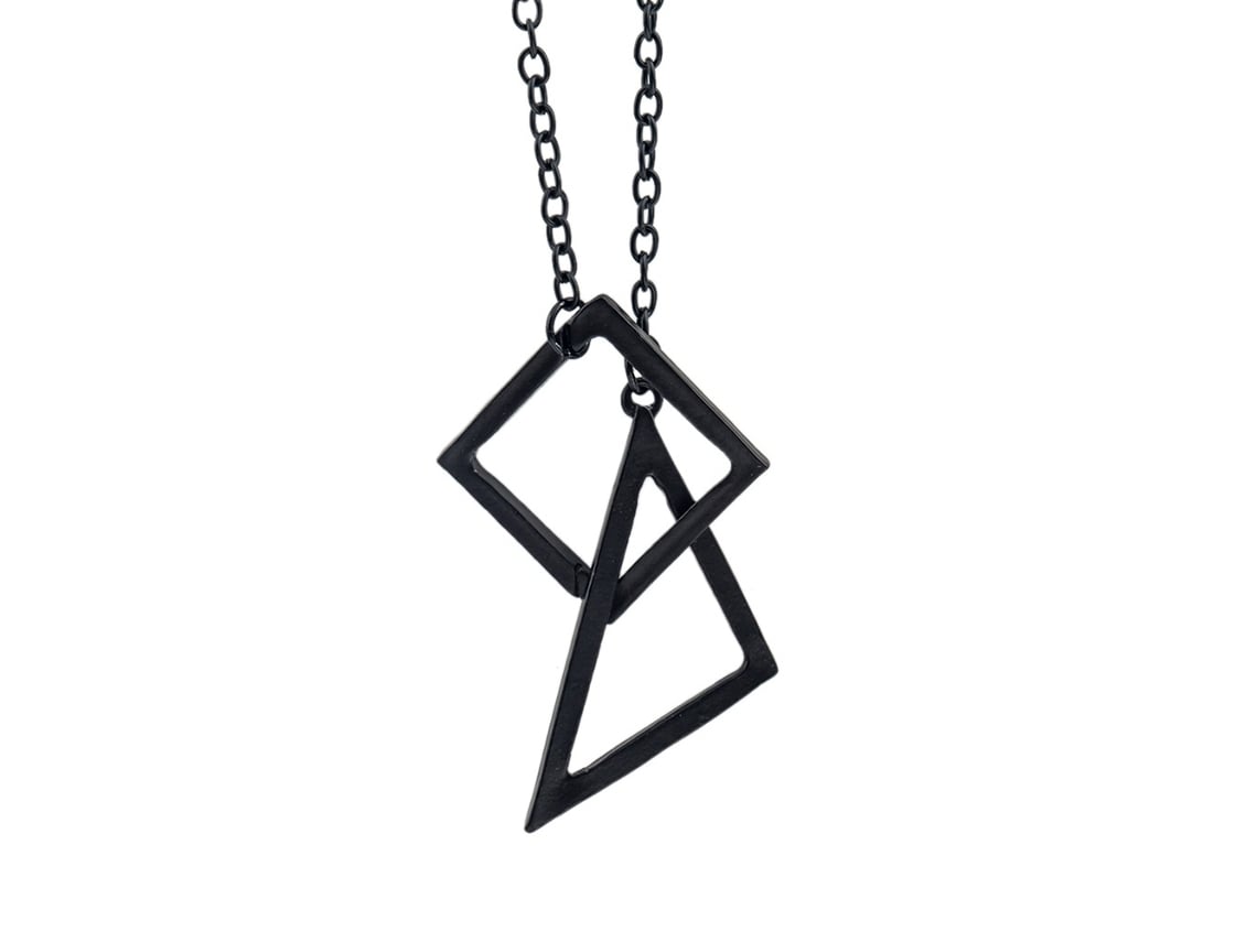 Colar De Pingente Geométrico Moda Acessório De Jóias