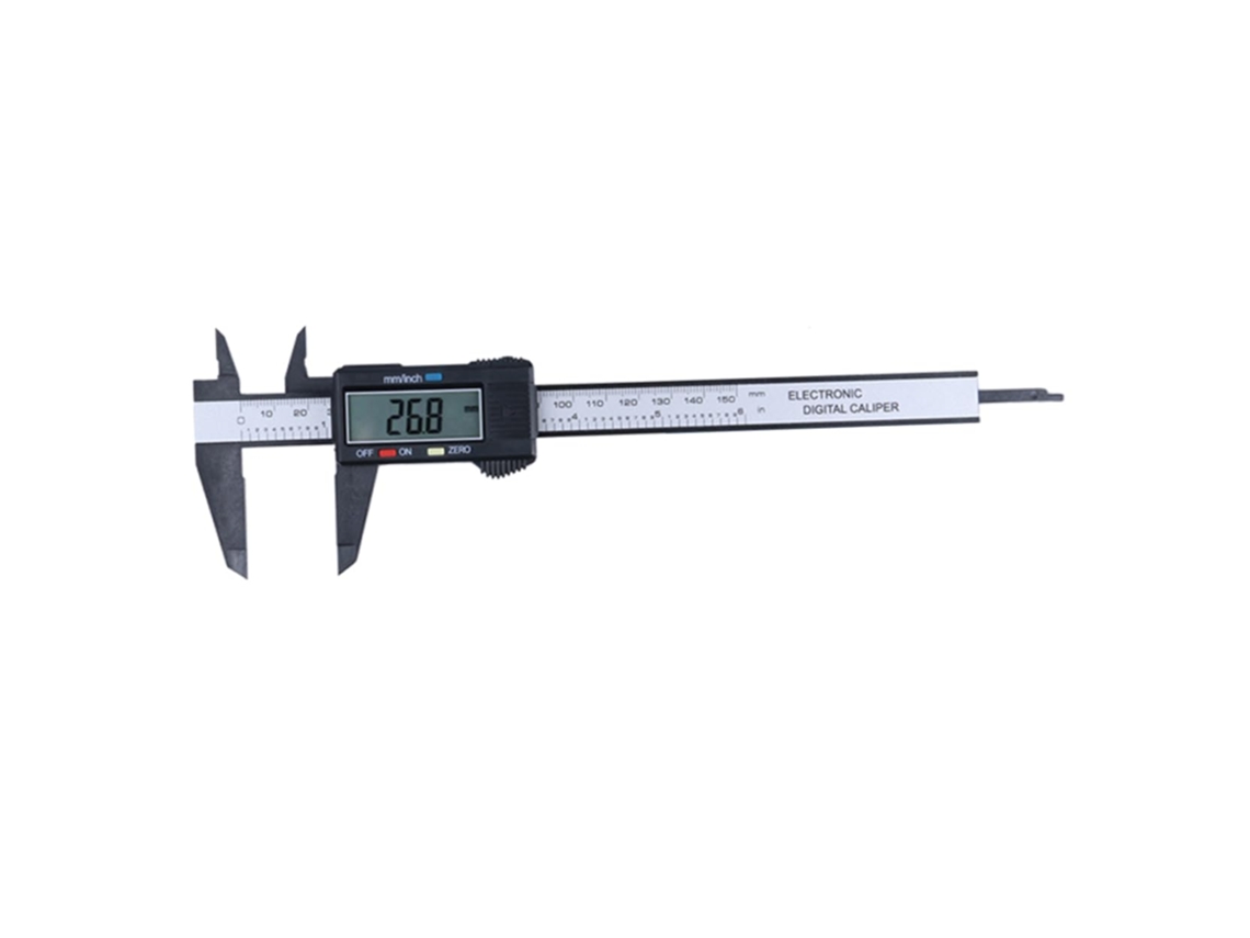 Paquímetro Digital Garvalon Com Tela Lcd Grande E Estojo De Pvc, Para