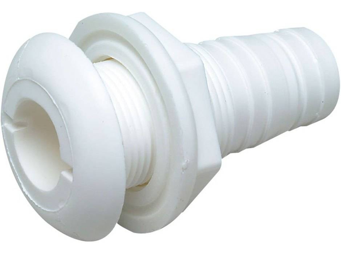 Acessório thru-hull SEACHOICE Thru Hull With Broad Flange Branco