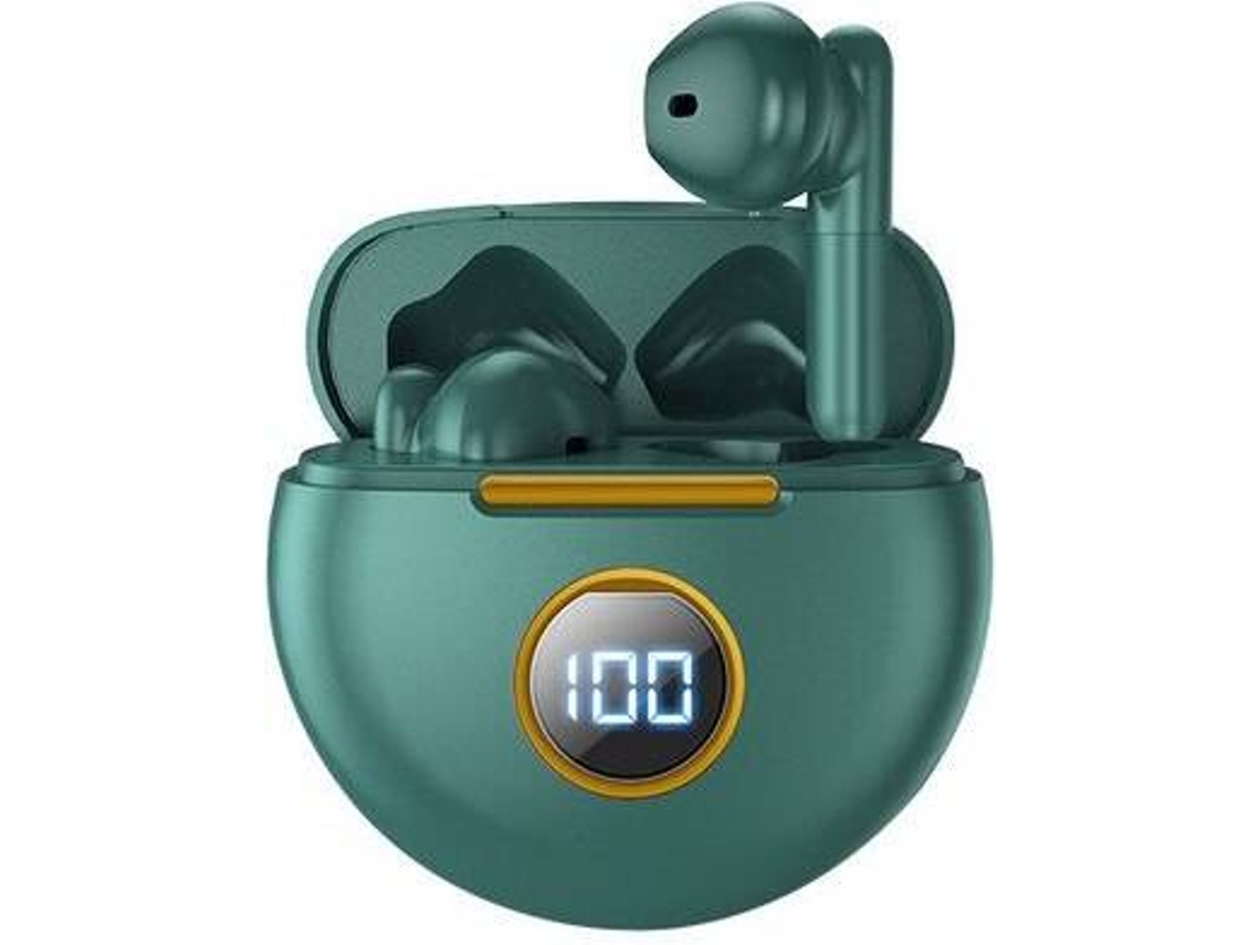Auriculares Bluetooth True Wireless J88-1 (In Ear - Microfone - Verde)