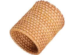 Porta Lápis Retro Rattan Mesa Trançado À Mão