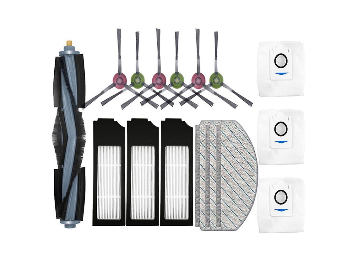 Peças de Reposição para o Robô Aspirador Ecovacs X1 Plus, Escova Principal, Escova Lateral, Filtro Hepa, Pano de Limpeza, Saco para Pó BRILVIBERA