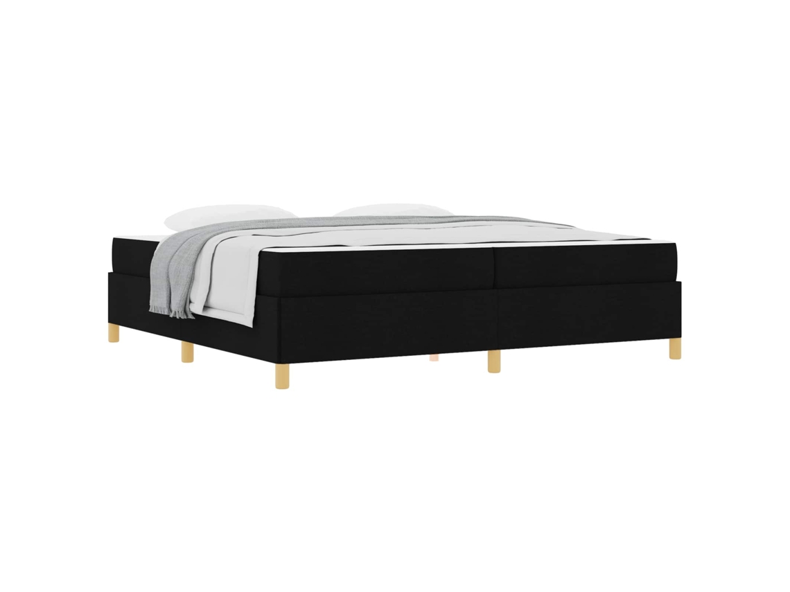 Estrutura da Cama com Colchão Preto Tecido MAISON EXCLUSIVE 200x200 cm