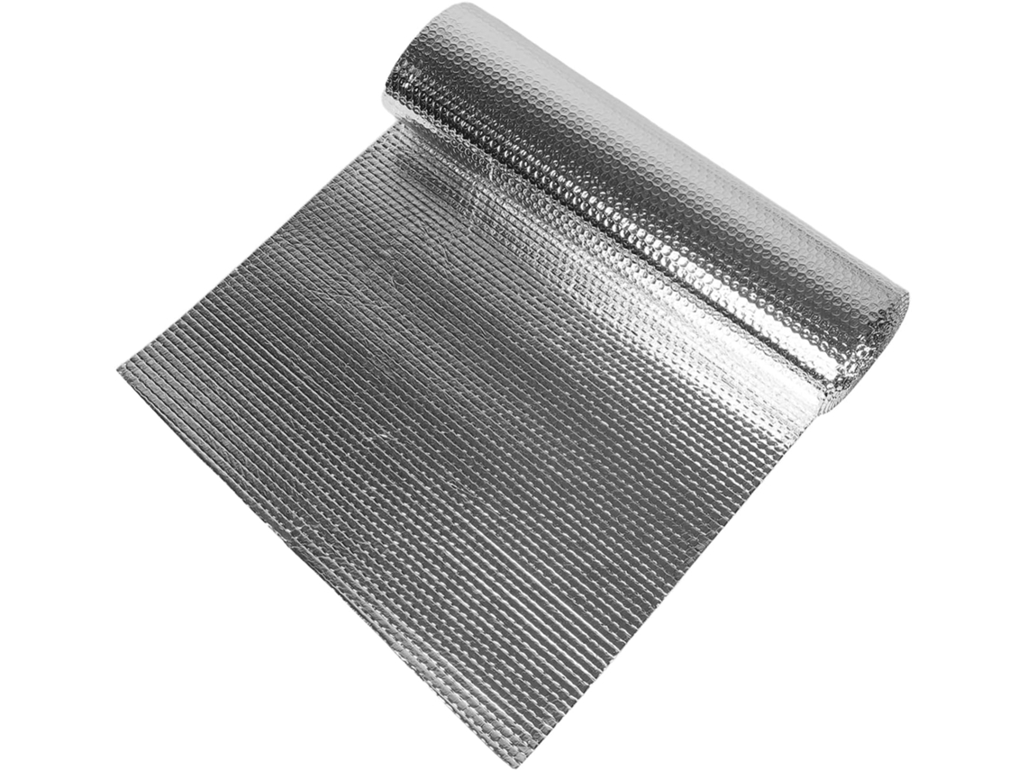 Película isolante refletora de alumínio com bolhas, 5m x 60cm, para radiadores de automóveis.