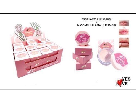Esfoliante Labial Com Máscara Labial. Sim, Amor Yes Love