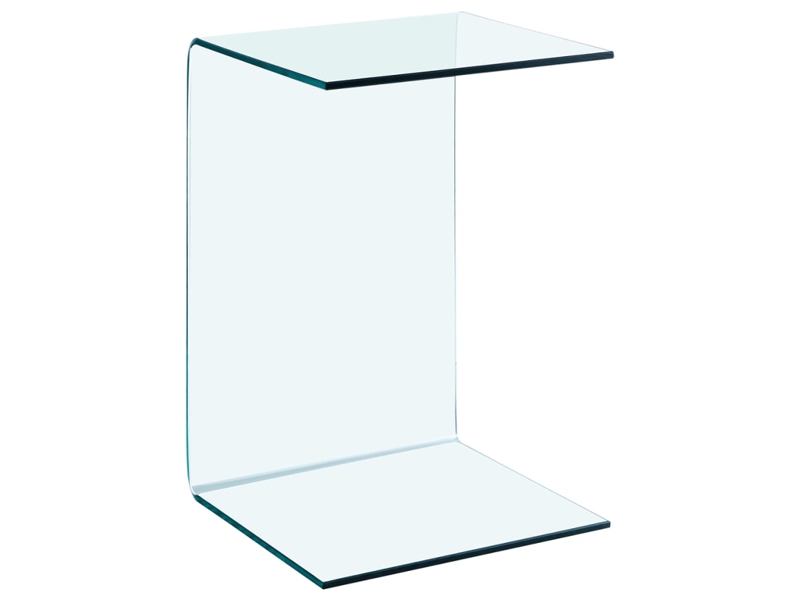 Side Table, Side Tables Vidaxl Transparente Vidro