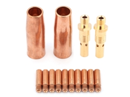 Kit Bico de 14 peças, difusor e bico para pistola de solda MIG Tweco