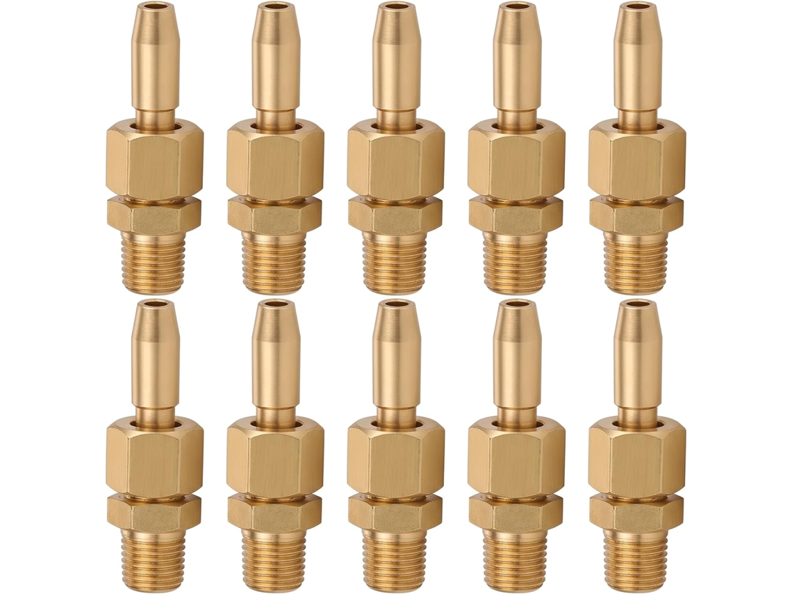 Conjunto De 10 Bicos Cobre Para Fontes, Com Jato Direto Ajustável E