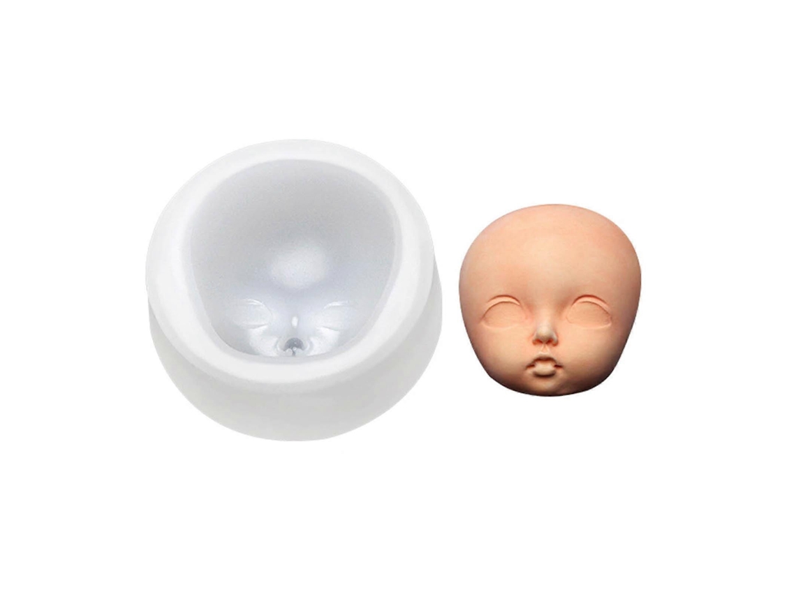 Molde De Silicone Para Decoração De Rosto De Bebê, Bonecas E Chocolates, Ideal Para Confeitar Doces, Bolos E Cupcakes.