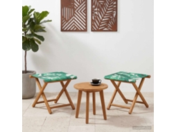 Vidaxl Cadeira De Deck 2 Pcs Madeira Sólida De Eucalipto