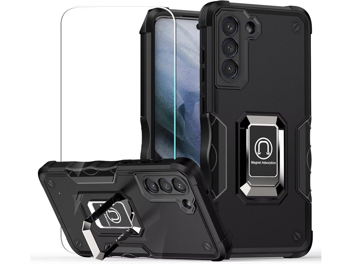 Capa Proteção Antichoc Anel Para Samsung Galaxy A72 Hongwe. Magnética Verde