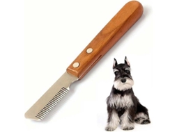 Fasst cuchillo de Desenredo para Cães, Ferramenta de Peluqueria Profissional para Raças de Todos os Tipos, Aço Inoxidável, Esquerda e Direita CUIDADOS