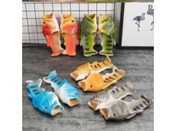 Chanclas Unisex Verão com Design 3D de Peixe S/MARCA