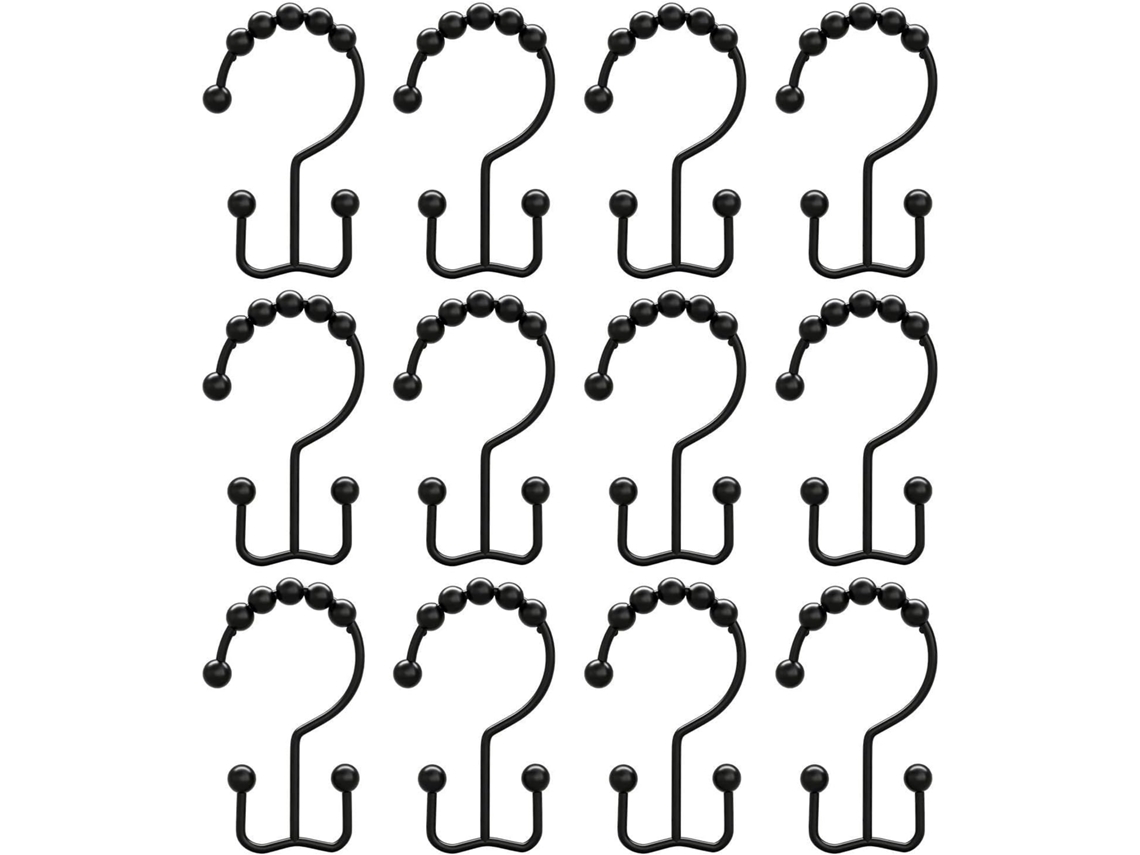 Conjunto De 12 Argolas Decorativas Metal Para Cortina Chuveiro.